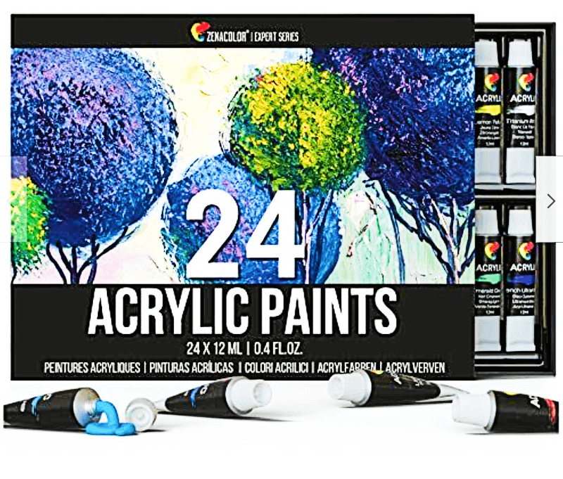 24 Tubes Acrylic Paint Art Set Stuff 4 Everybody