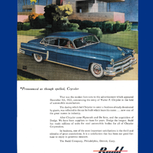 1953 Budd (by Chrysler) Sedan - Modest Origins, Monumental Impact