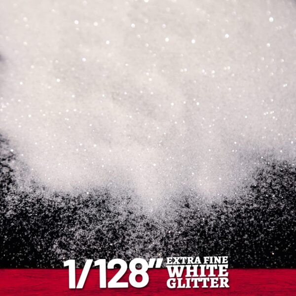 LEOBRO White Glitter Glitter 150g/5.29oz White Fine Glitter Extra Fine Glitte... - Image 3