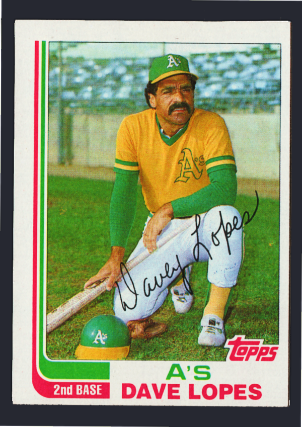 Vintage 1982 Topps Traded #64T - Davey Lopes - Oakland A's Veteran, 2nd Base