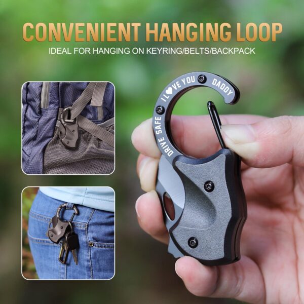 Gifts for Dad - EDC Box Cutter for Camping, Hiking, Fishing & More - Image 4
