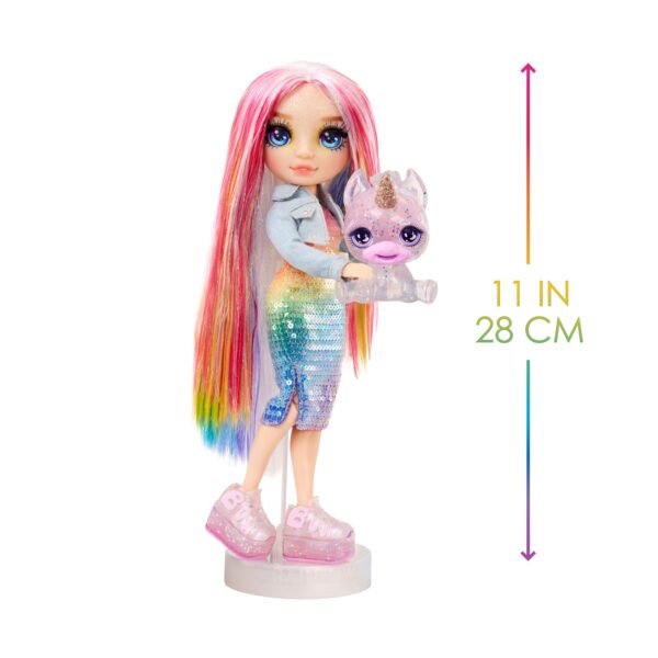 Rainbow High Amaya Rainbow with Slime Kit & Pet 11" Shimmer Posable Fashion D... - Image 6