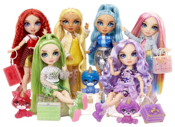 Rainbow High Amaya Rainbow with Slime Kit & Pet 11" Shimmer Posable Fashion D... - Image 7