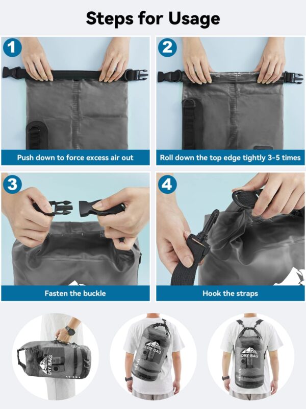 Affordable Dry Storage Bag for Kayaking, Rafting & Beach Travel - Image 4