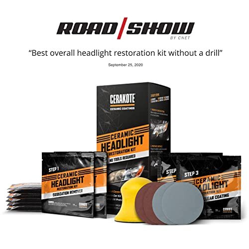 Cerakote Long-Lasting Headlight Restoration Kit- Easy 3-Step, Tool-Free Solution - Image 2