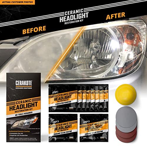 Cerakote Long-Lasting Headlight Restoration Kit- Easy 3-Step, Tool-Free Solution - Image 7