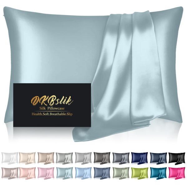 Mulberry Silk Pillowcase for Hair, Skin, Health - Soft, Anti-Acne, Cooling Satin