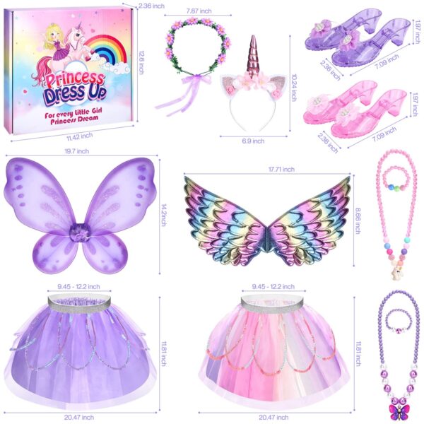 Unicorn & Flower Fairy Costume Kit – Kids Dress-Up Gift for Toddlers 3–8 - Image 2