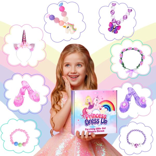 Unicorn & Flower Fairy Costume Kit – Kids Dress-Up Gift for Toddlers 3–8 - Image 3