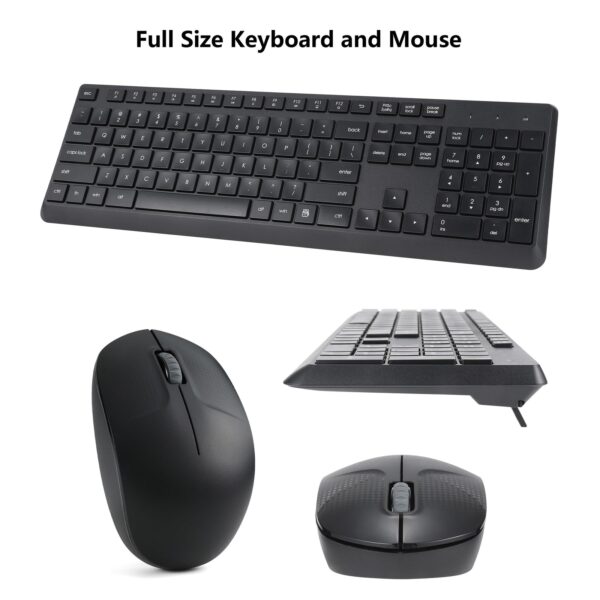 Wireless Keyboard and Mouse Combo for Windows 2.4G Full-Sized External Cordle... - Image 7