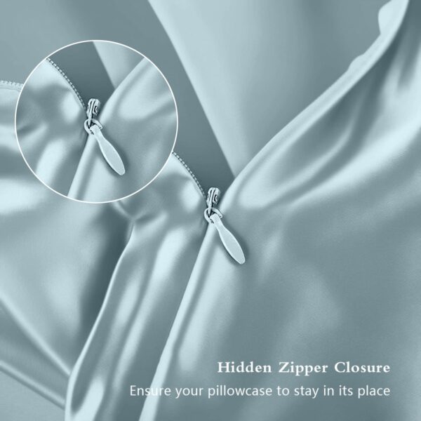 Mulberry Silk Pillowcase for Hair, Skin, Health - Soft, Anti-Acne, Cooling Satin - Image 7