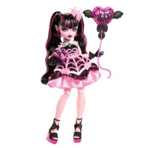 Monster High Scary Sweet Birthday Doll, Draculaura in Pink Party Dress