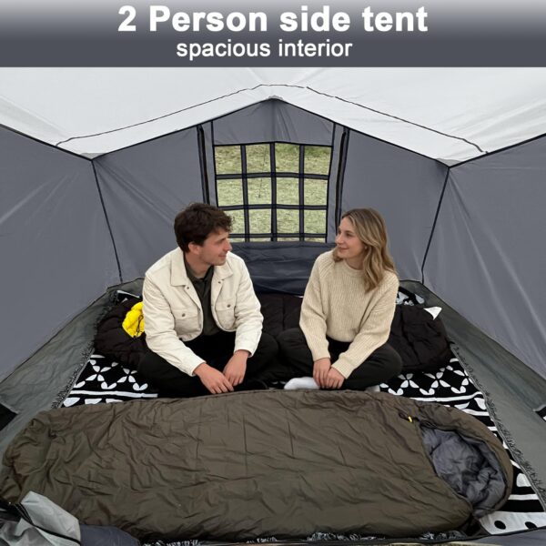 KAMPKEEPER 2 Person Side Privacy Tent for 10x10 Canopy, Camping Cube Tent - Image 5