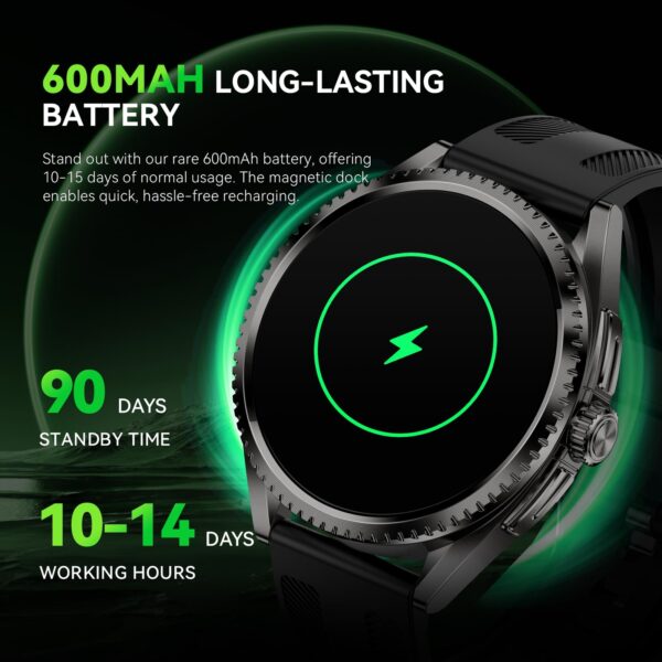 Affordable Military Smartwatch for Fitness-Focused Men (Voice Assistant 2025) - Image 6