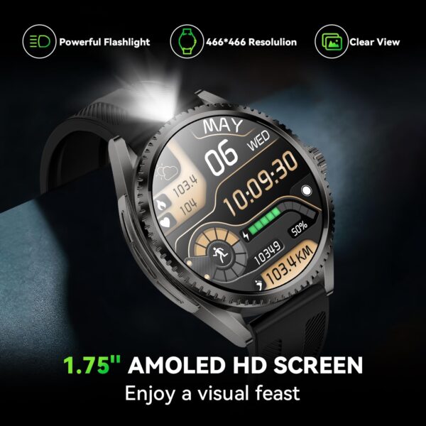 Affordable Military Smartwatch for Fitness-Focused Men (Voice Assistant 2025) - Image 7