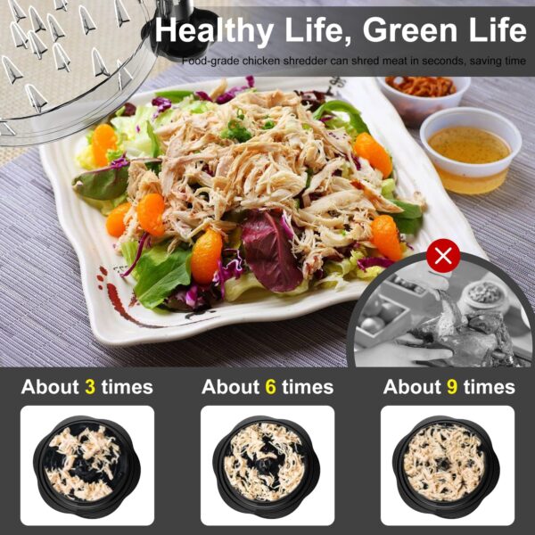 SURETIVIAN Chicken Shredder Large Chicken Breast Shredder Tool Twist with Bru... - Image 2