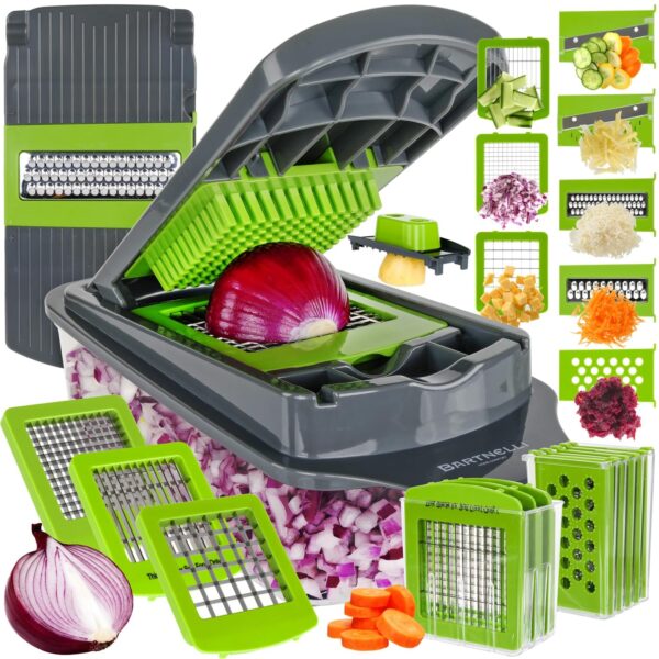 15-in-1 Vegetable Cutter with Storage – Premium Features on a Budget