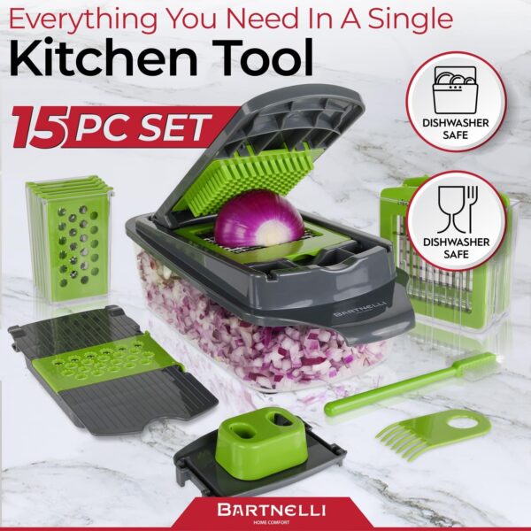 15-in-1 Vegetable Cutter with Storage – Premium Features on a Budget - Image 5