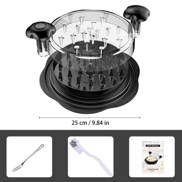 SURETIVIAN Chicken Shredder Large Chicken Breast Shredder Tool Twist with Bru... - Image 8