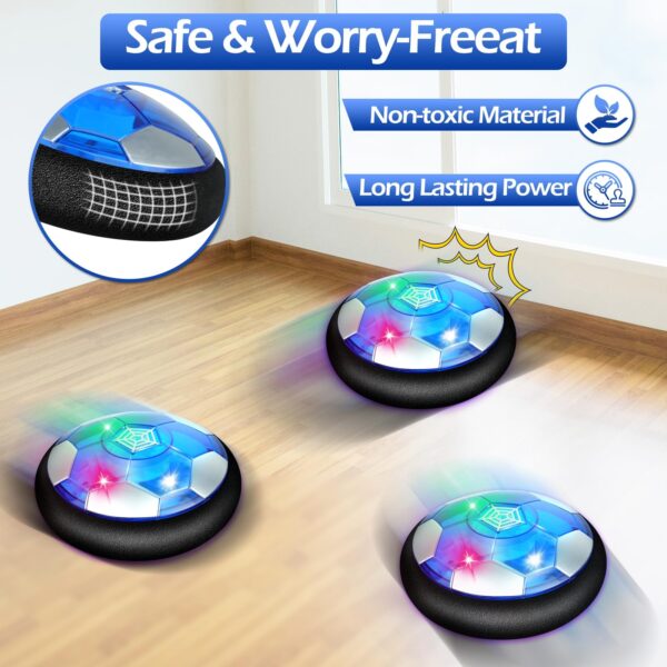 Hover Soccer Ball Toy Set Hover Hockey Set for Kids Air Floating Soccer Toys ... - Image 4