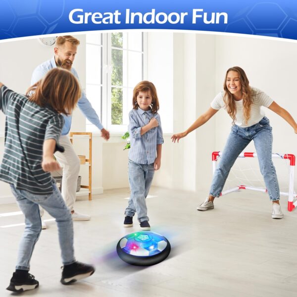 Hover Soccer Ball Toy Set Hover Hockey Set for Kids Air Floating Soccer Toys ... - Image 7
