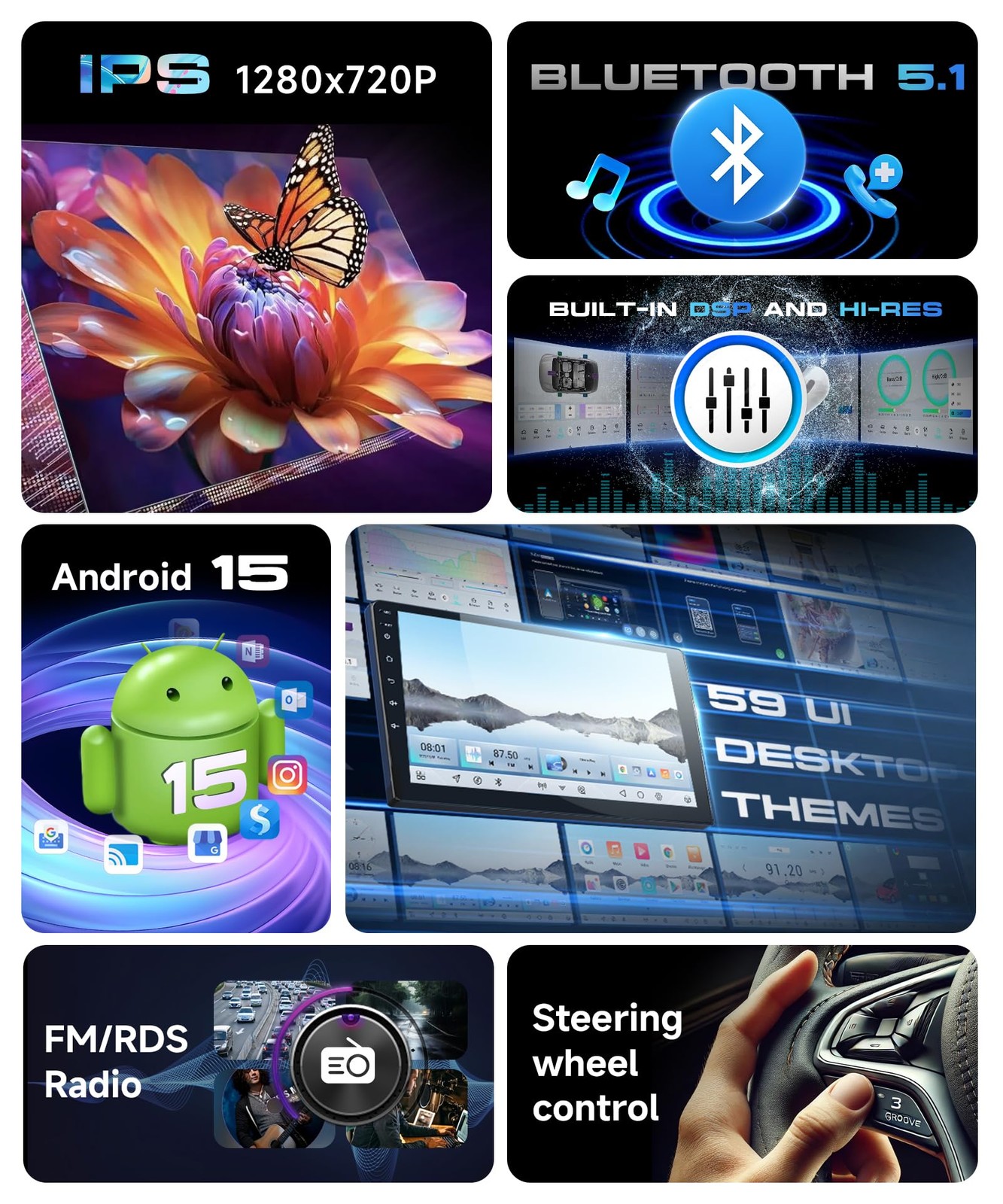 Nissan Sentra 2013–2017 Android Auto Stereo with Wireless CarPlay & Camera - Image 4