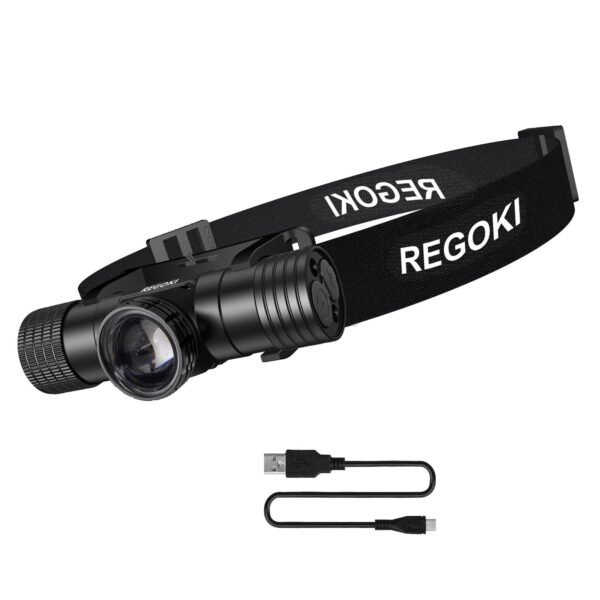 Lightweight Motion Sensor Headlamp – Waterproof, 8 Modes, Rechargeable - Image 3