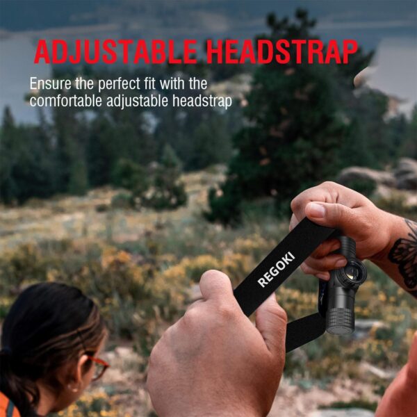 Lightweight Motion Sensor Headlamp – Waterproof, 8 Modes, Rechargeable - Image 4