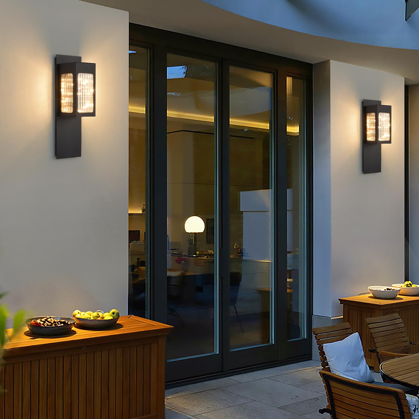 YAOWSZM 6W Modern LED Outdoor Wall Light – 15.8in Black Exterior Light Fixture - Image 8