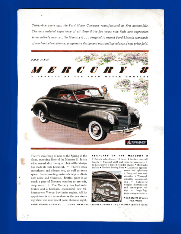 1939 Mercury Model '8' Coupe - Roaring '30s Grace & Wartime Engineering