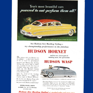 '52 Hudson Hornet Four-Door Sedan & Wasp Two-Door Brougham - Twin Power & Glamor