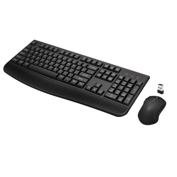 Wireless Keyboard and Mouse Combo Full-Sized 2.4GHz Wireless Keyboard with Co...