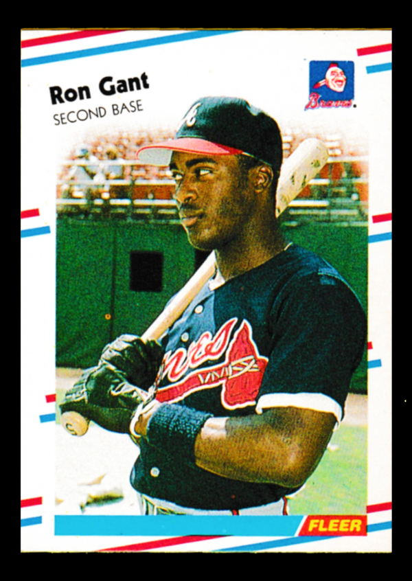 1988 Fleer #538 Ron Gant - Atlanta Braves