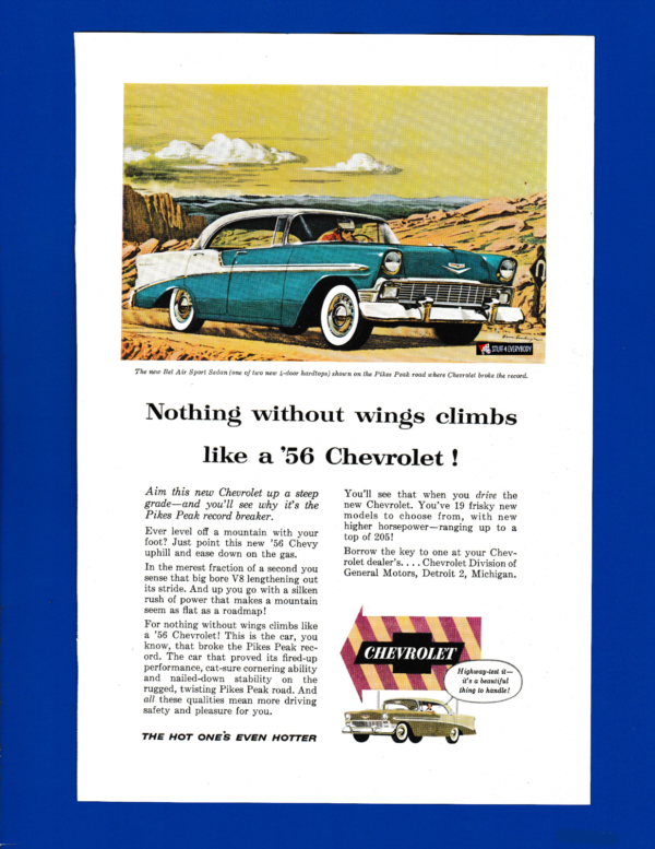 Nothing Without Wings Climbs Like a ’56 Chevrolet!