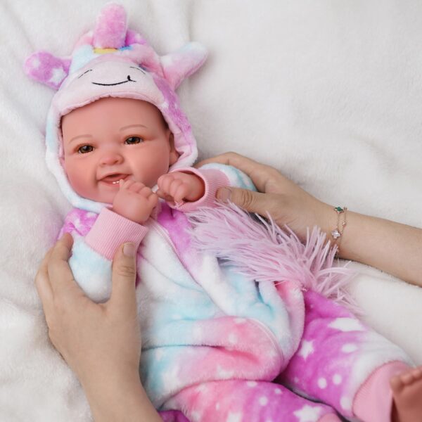 17-Inch Realistic Baby Doll with Accessories | Lifelike Soft Body Doll for Kids - Image 4