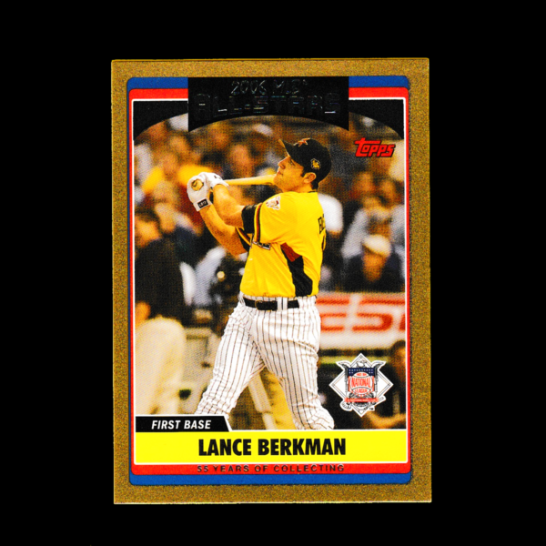2006 Topps #UH254 Lance Berkman - Gold Parallel (#1551/2006) - Houston Astros