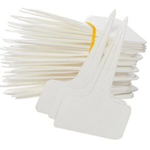 100 Pcs Waterproof Plastic Plant Labels – Easy-to-Write Garden Tags