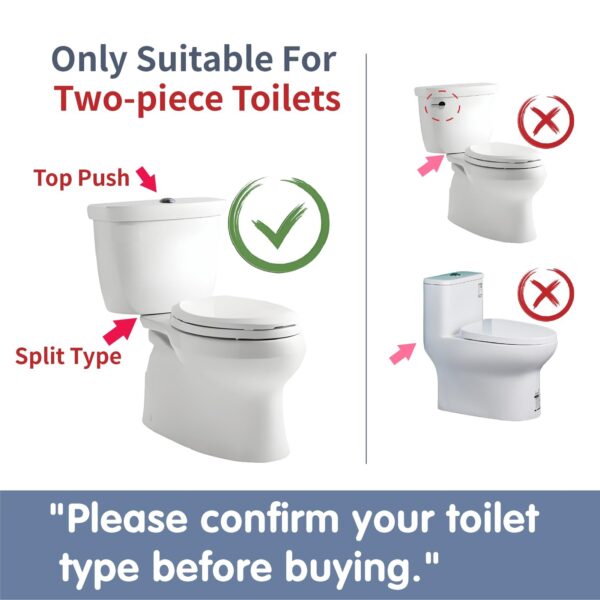 3-Inch Dual Flush Valve for 2-Piece Toilets, Universal Toilet Tank Repair Kit - Image 2