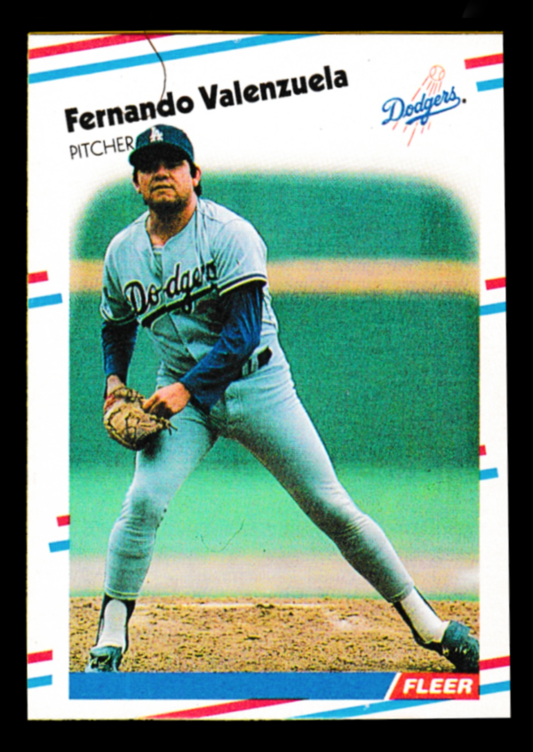 1988 Fleer #528 Fernando Valenzuela - Los Angeles Dodgers