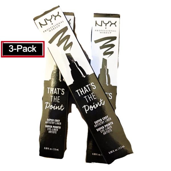 NYX PROFESSIONAL MAKEUP That's The Point Liquid Eyeliner, Super Edgy - (3 pack)