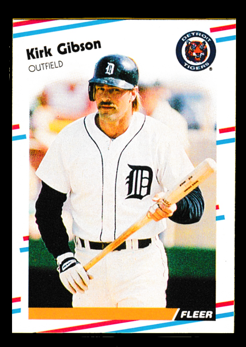 1988 Fleer #55 Kirk Gibson - Detroit Tigers