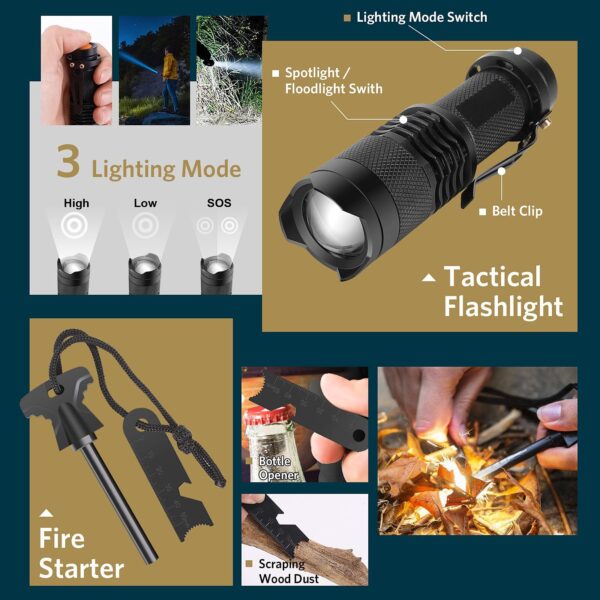 ABPIR Survival Kits Gifts for Christmas Men Dad Husband Him 13 in 1 Survival ... - Image 5