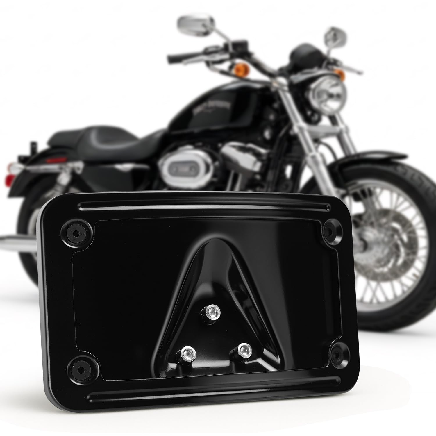 Low Profile License Plate Mount Kit,Heavy Steel License Plate Frame w/Holder