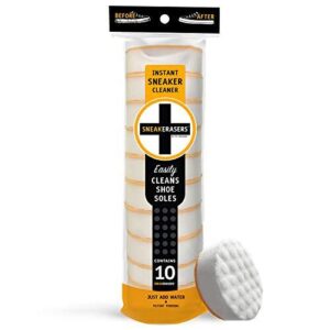 SneakERASERS Dual-Sided Instant Sneaker Cleaner - 10 Pack, Scuff & Stain Remover