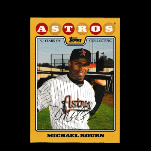 2008 Topps Update #368 Michael Bourn - Gold Parallel (#1582/2008) - Astros
