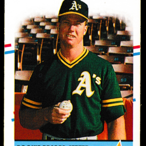 1988 Fleer #629 Mark McGwire - Rookie Home Run Record Setter - Oakland A's