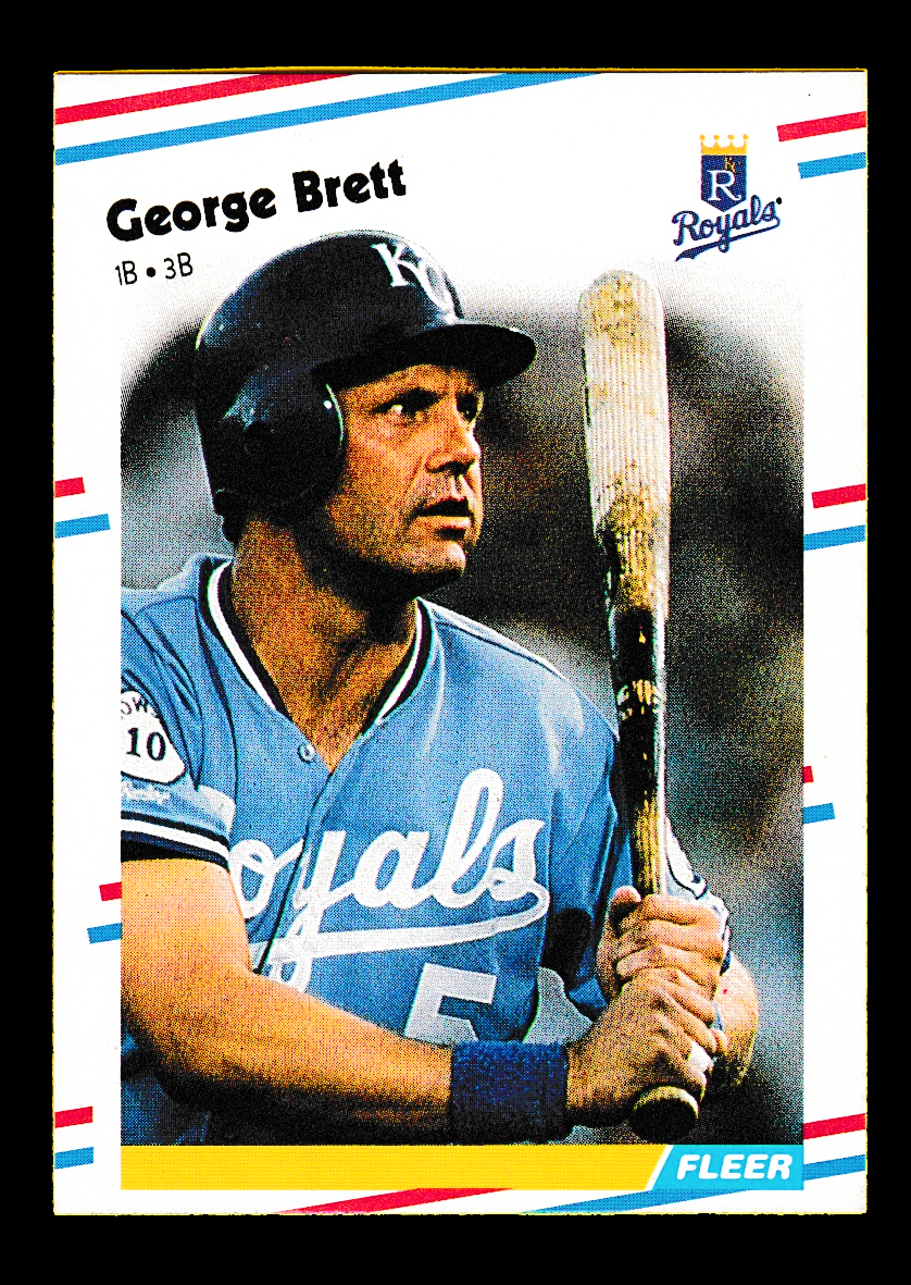 1988 Fleer 254 George Brett - Kansas City Royals