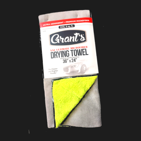 GRANT'S Premium XXL Plush Microfiber Towel - Lint-Free, 6 Sq.Ft, Dual-Sided