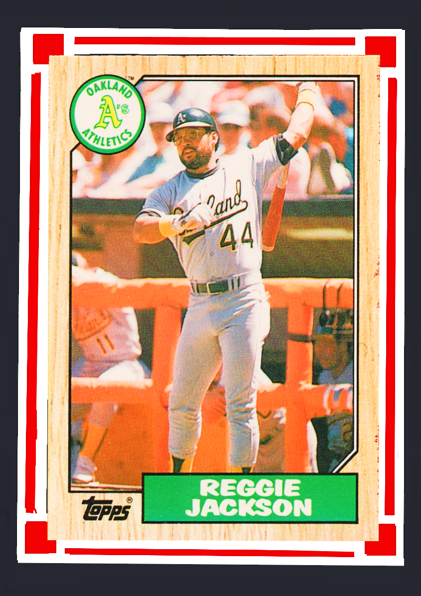 1987 Topps Traded #52T Reggie Jackson - Oakland A's