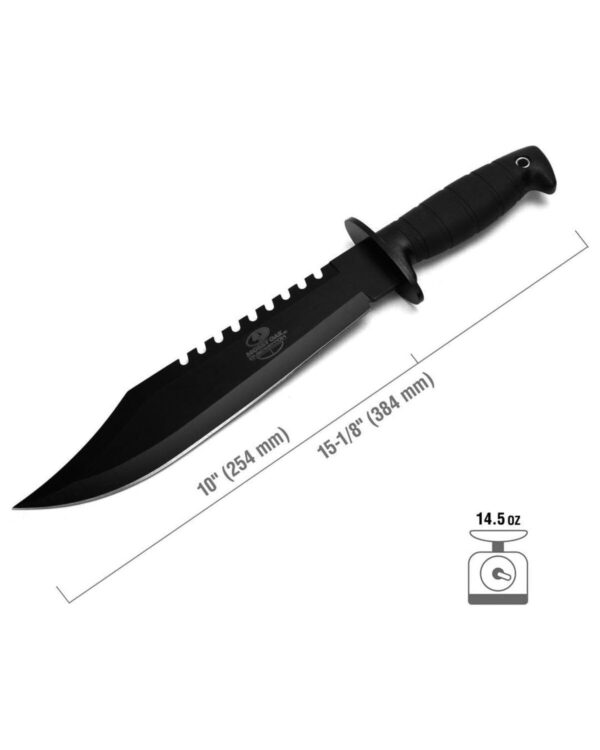 Mossy Oak Survival Hunting Knife with Sheath 15-inch Fixed Blade Tactical Bow... - Image 2